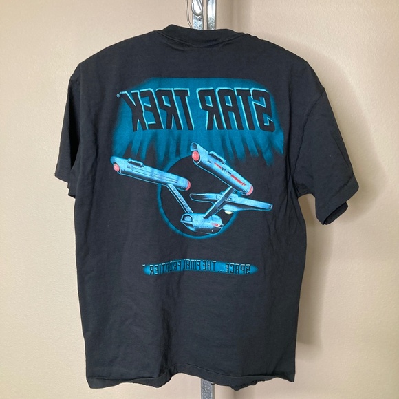 Vintage 1992 STAR TREK Space.. The Final Frontier SINGLE STITCH T-shirt XL USA - Picture 6 of 6